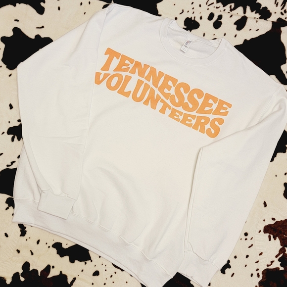 Tennessee Vols Football White Crewneck Sweatshirt - Picture 3 of 7